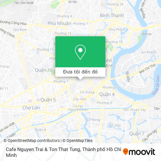 Bản đồ Cafe Nguyen Trai & Ton That Tung
