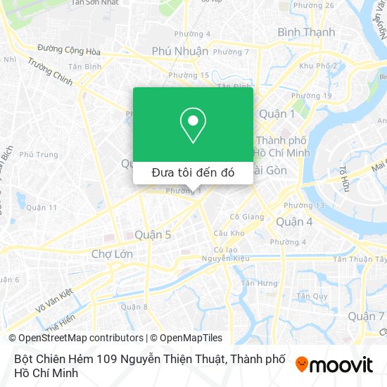 Bản đồ Bột Chiên Hẻm 109 Nguyễn Thiện Thuật