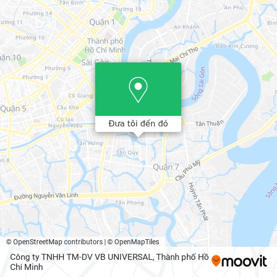 Bản đồ Công ty TNHH TM-DV VB UNIVERSAL