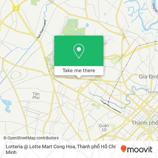 Bản đồ Lotteria @ Lotte Mart Cong Hoa