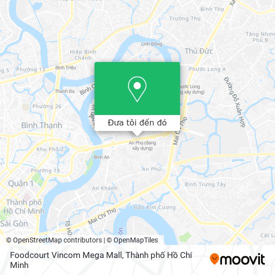 Bản đồ Foodcourt Vincom Mega Mall