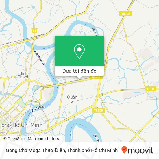 Bản đồ Gong Cha Mega Thảo Điền