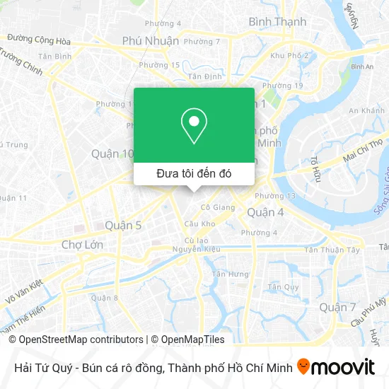 Bản đồ Hải Tứ Quý - Bún cá rô đồng