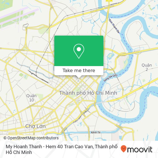 Bản đồ My Hoanh Thanh - Hem 40 Tran Cao Van