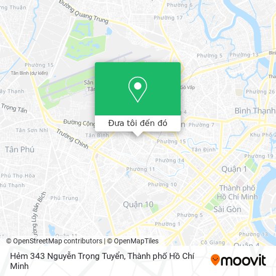 Bản đồ Hẻm 343 Nguyễn Trọng Tuyển