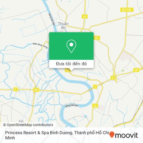Bản đồ Princess Resort & Spa Binh Duong