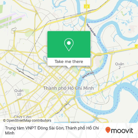 Bản đồ Trung tâm VNPT Đông Sài Gòn