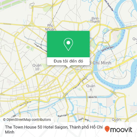 Bản đồ The Town House 50 Hotel Saigon