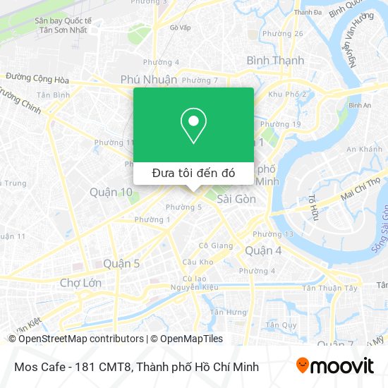 Bản đồ Mos Cafe - 181 CMT8