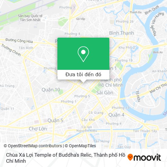 Bản đồ Chùa Xá Lợi Temple of Buddha's Relic