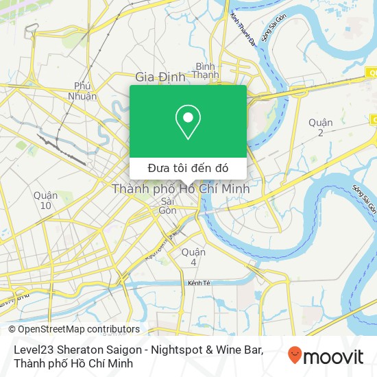 Bản đồ Level23 Sheraton Saigon - Nightspot & Wine Bar