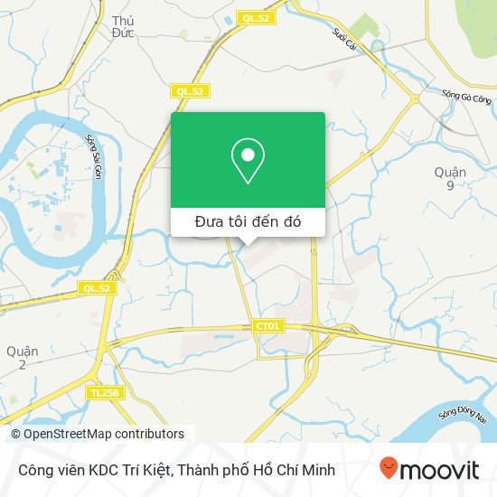 Bản đồ Công viên KDC Trí Kiệt