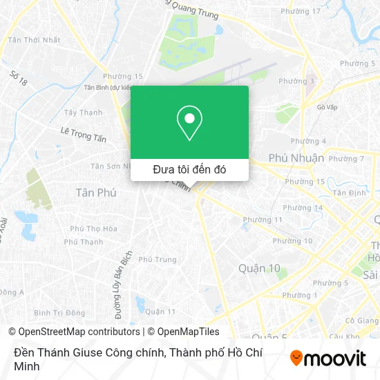 Bản đồ Đền Thánh Giuse Công chính