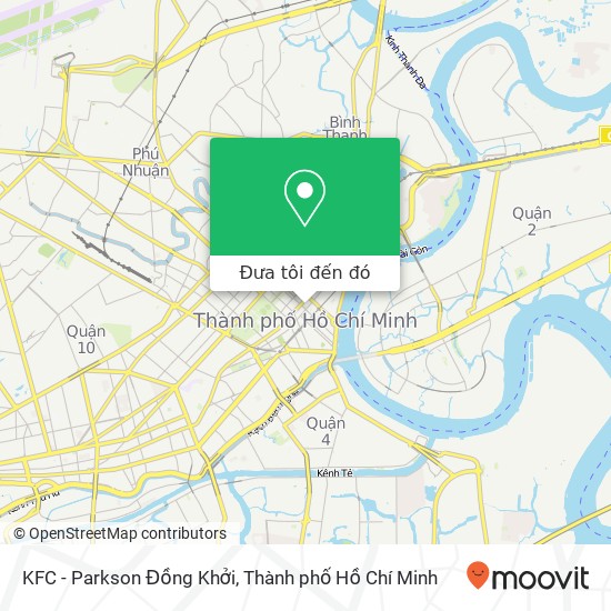 Bản đồ KFC - Parkson Đồng Khởi