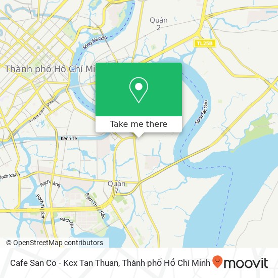 Bản đồ Cafe San Co - Kcx Tan Thuan