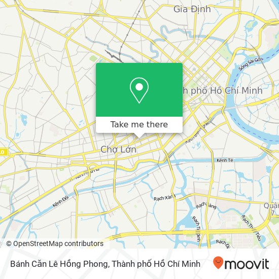 Bản đồ Bánh Căn Lê Hồng Phong
