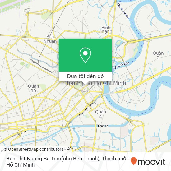 Bản đồ Bun Thit Nuong Ba Tam(cho Ben Thanh)