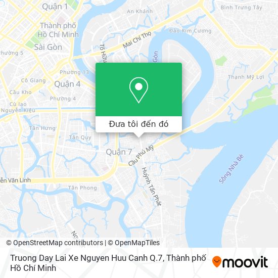 Bản đồ Truong Day Lai Xe Nguyen Huu Canh Q.7