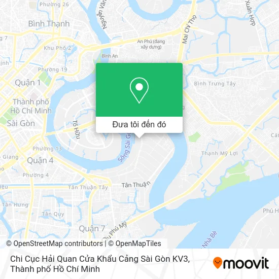 Bản đồ Chi Cục Hải Quan Cửa Khẩu Cảng Sài Gòn KV3