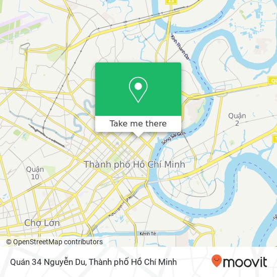 Bản đồ Quán 34 Nguyễn Du