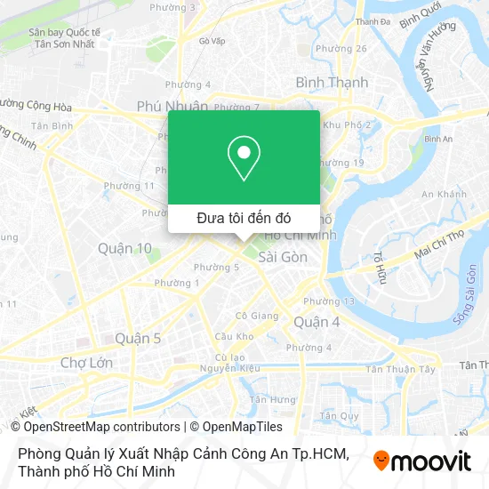 Bản đồ Phòng Quản lý Xuất Nhập Cảnh Công An Tp.HCM