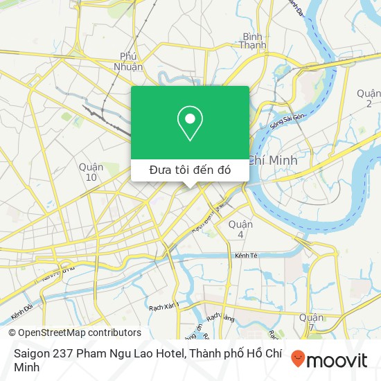 Bản đồ Saigon 237 Pham Ngu Lao Hotel