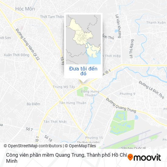 Bản đồ Công viên phần mềm Quang Trung