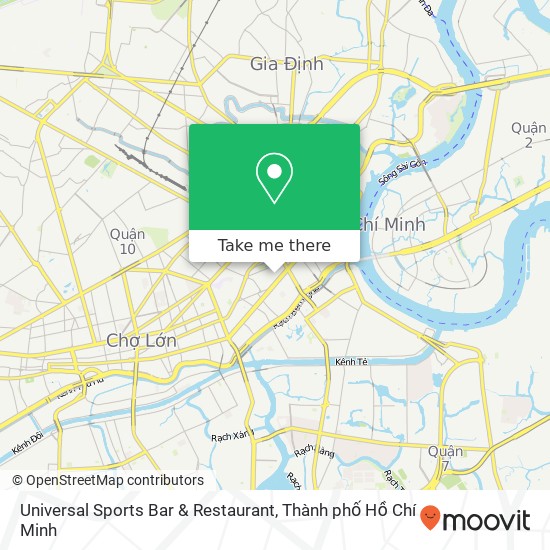Bản đồ Universal Sports Bar & Restaurant