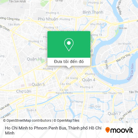 Bản đồ Ho Chi Minh to Phnom Penh Bus