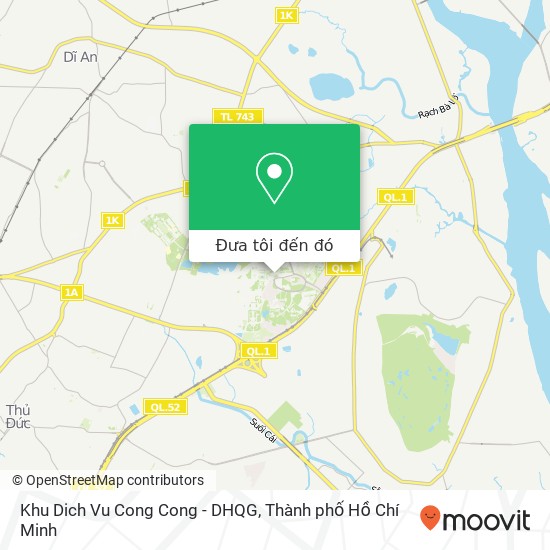 Bản đồ Khu Dich Vu Cong Cong - DHQG