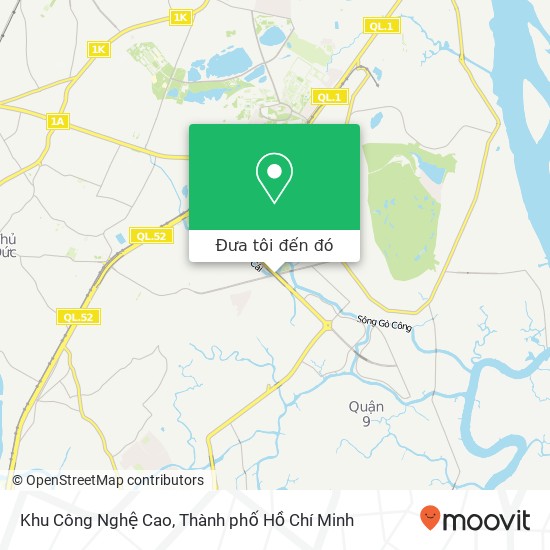 Bản đồ Khu Công Nghệ Cao