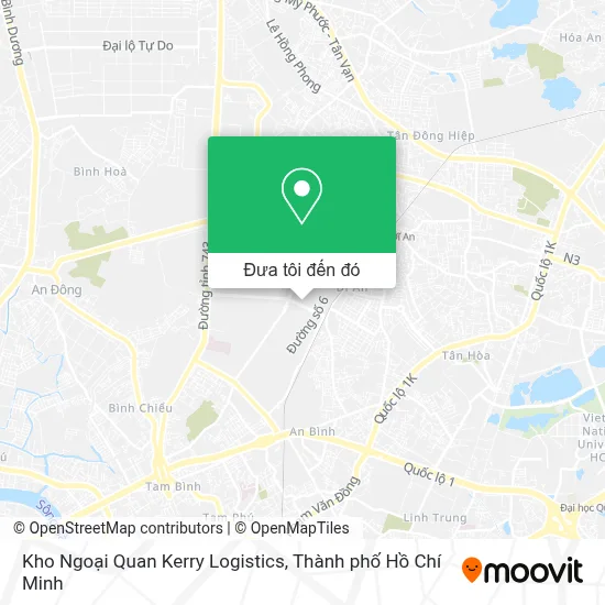 Bản đồ Kho Ngoại Quan Kerry Logistics