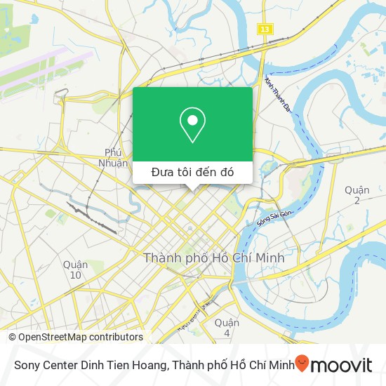 Bản đồ Sony Center Dinh Tien Hoang