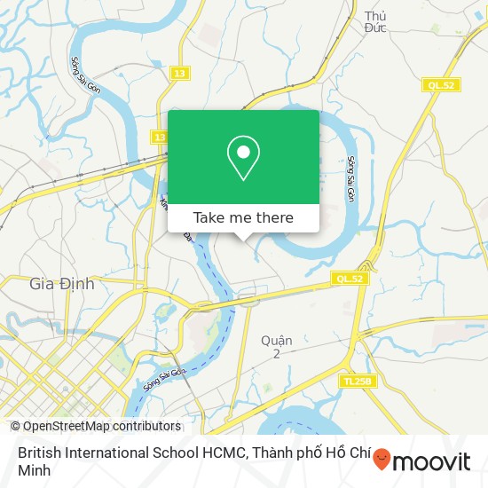 Bản đồ British International School HCMC