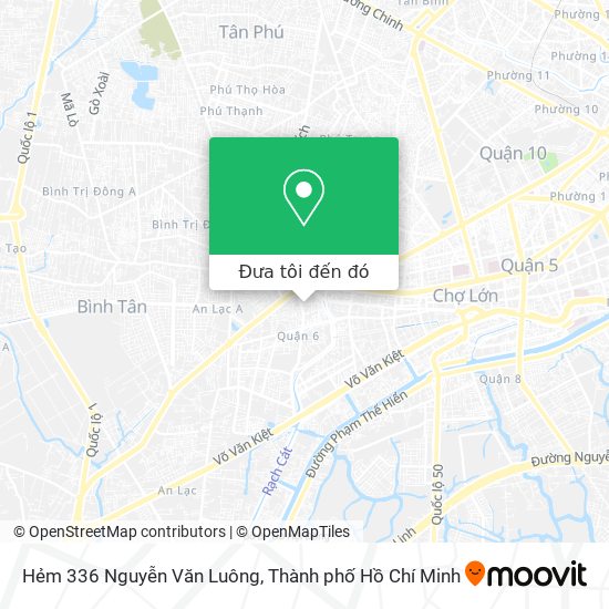 Bản đồ Hẻm 336 Nguyễn Văn Luông
