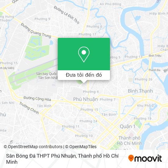 Bản đồ Sân Bóng Đá THPT Phú Nhuận