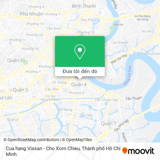 Bản đồ Cua hang Vissan - Cho Xom Chieu