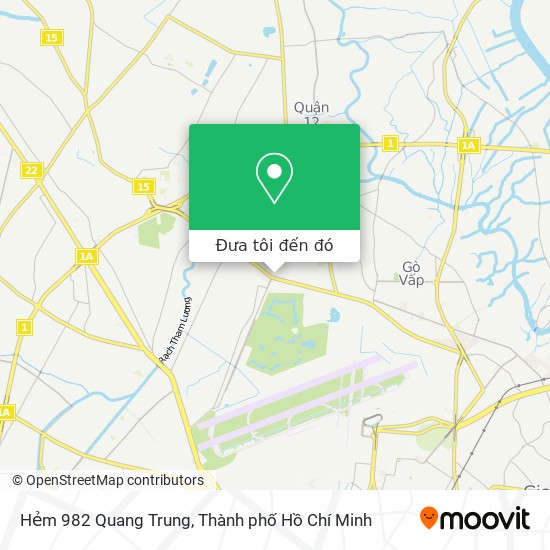 Bản đồ Hẻm 982 Quang Trung