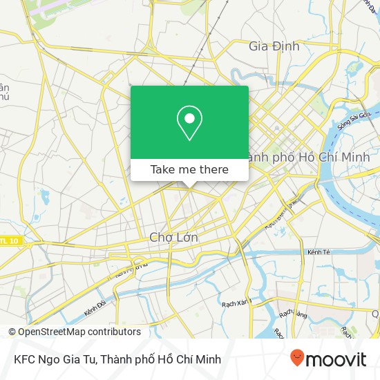 Bản đồ KFC Ngo Gia Tu