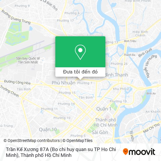 Bản đồ Trần Kế Xương 87A (Bo chi huy quan su TP Ho Chi Minh)