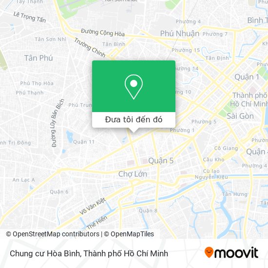 Bản đồ Chung cư Hòa Bình