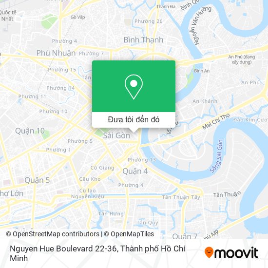 Bản đồ Nguyen Hue Boulevard 22-36