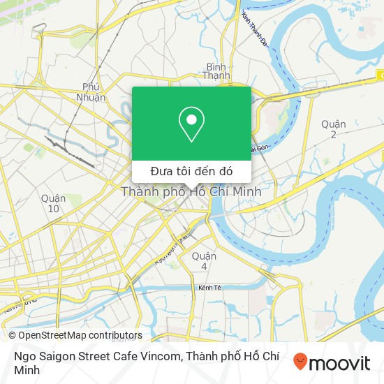 Bản đồ Ngo Saigon Street Cafe Vincom