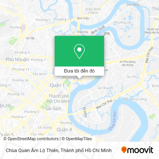 Bản đồ Chùa Quan Âm Lộ Thiên