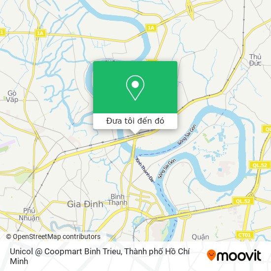 Bản đồ Unicol @ Coopmart Binh Trieu