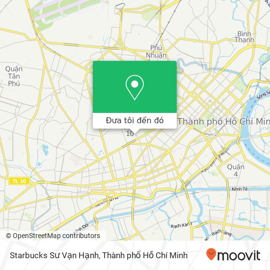 Bản đồ Starbucks Sư Vạn Hạnh