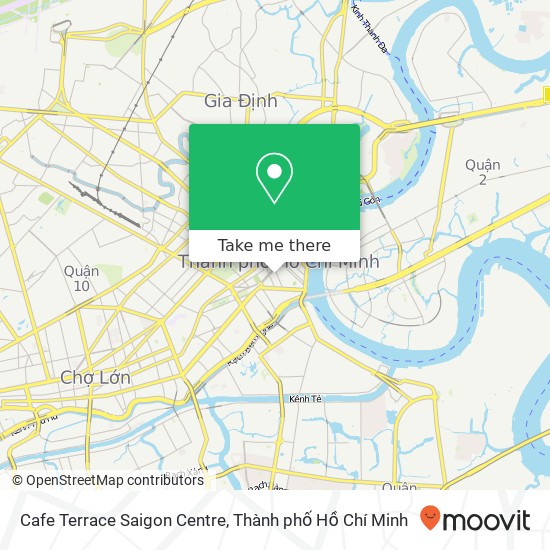 Bản đồ Cafe Terrace Saigon Centre