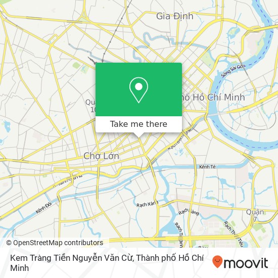 Bản đồ Kem Tràng Tiền Nguyễn Văn Cừ