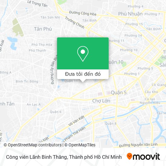 Bản đồ Công viên Lãnh Binh Thăng