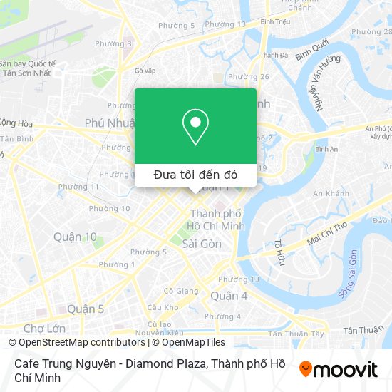 Bản đồ Cafe Trung Nguyên - Diamond Plaza